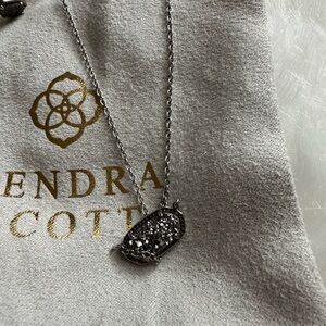 Kendra Scott drusy necklace and earrings